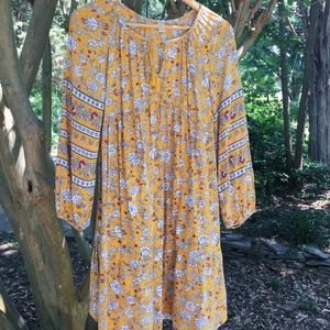 Yellow floral Old Navy Dress